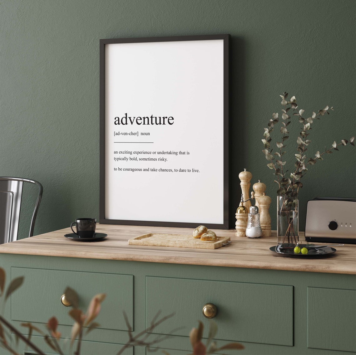 Adventure Definition, Minimalist Quote Art Print - Image 4