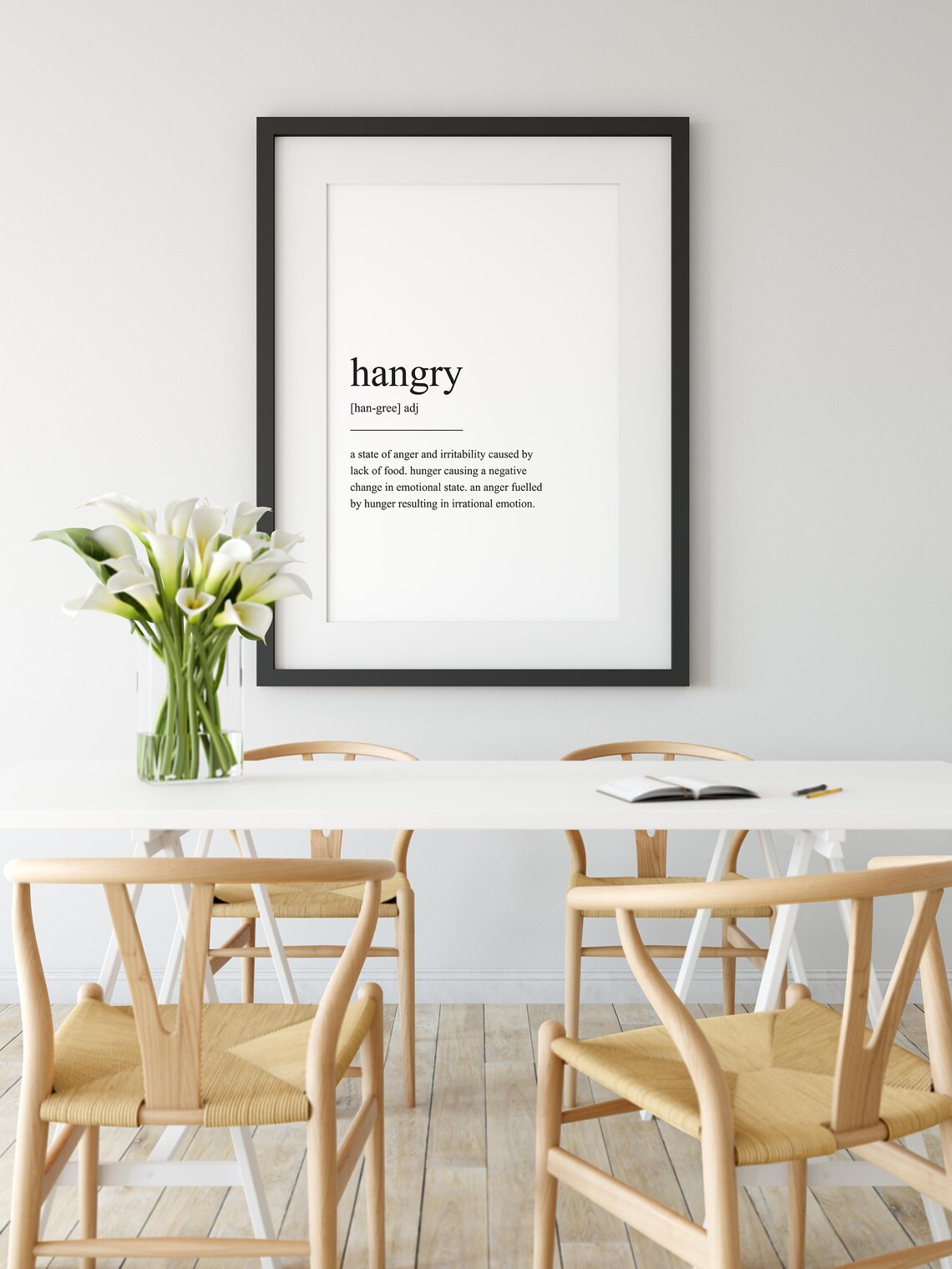 Hangry Definition - Minimalist Art Print - Image 2