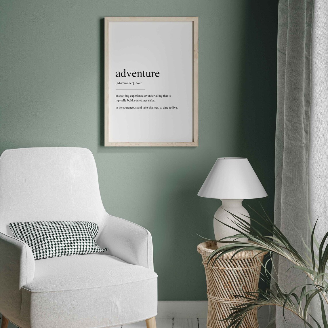 Adventure Definition, Minimalist Quote Art Print - Image 3
