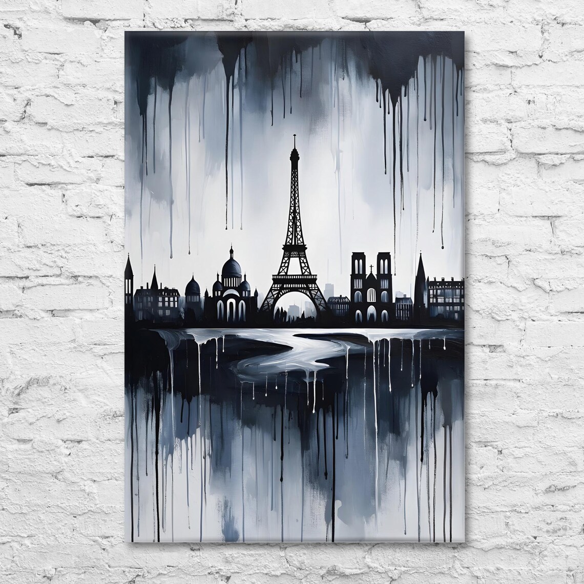 Paris Art Print, Eiffel Tower and Champ De Mars - Image 2
