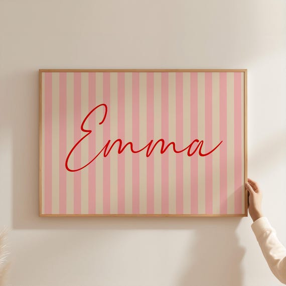 Personalized Custom Initial Name Wall Art Print