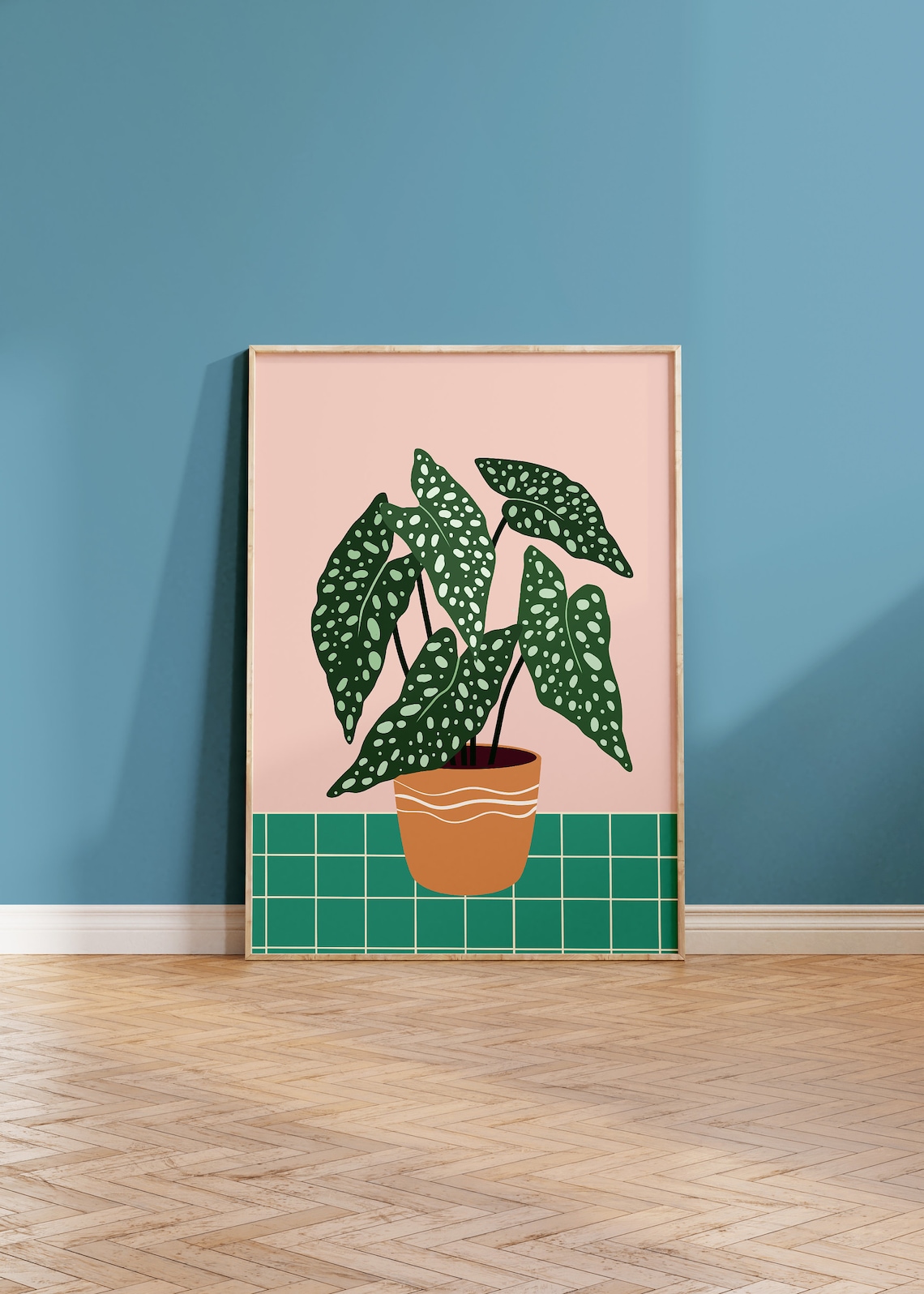 House Plant Poster, Botanical Eclectic Home Decor
