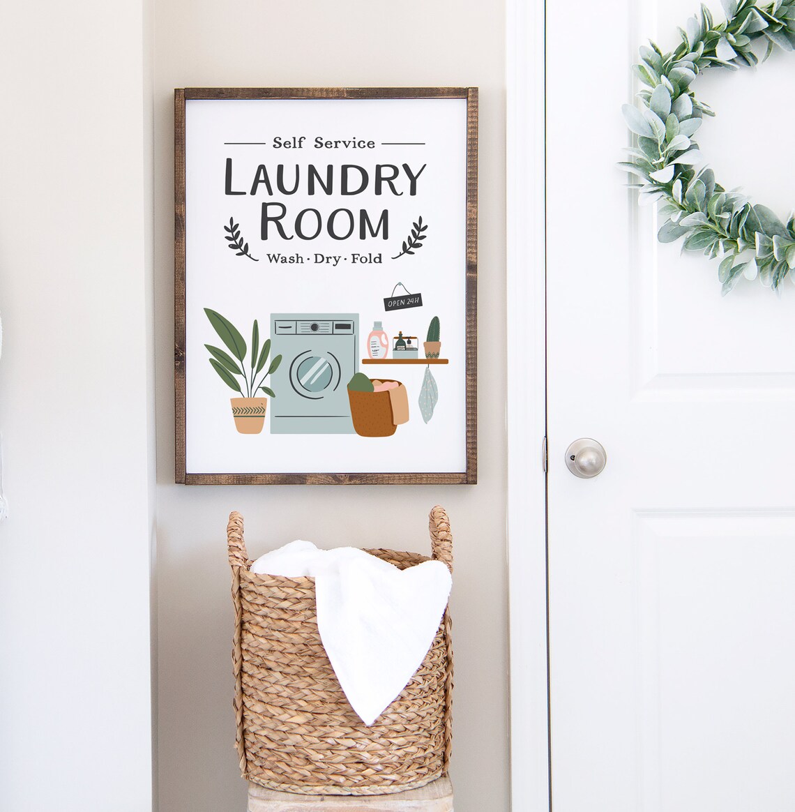 Laundry Room Art Print, Utility Room Sign - Image 3