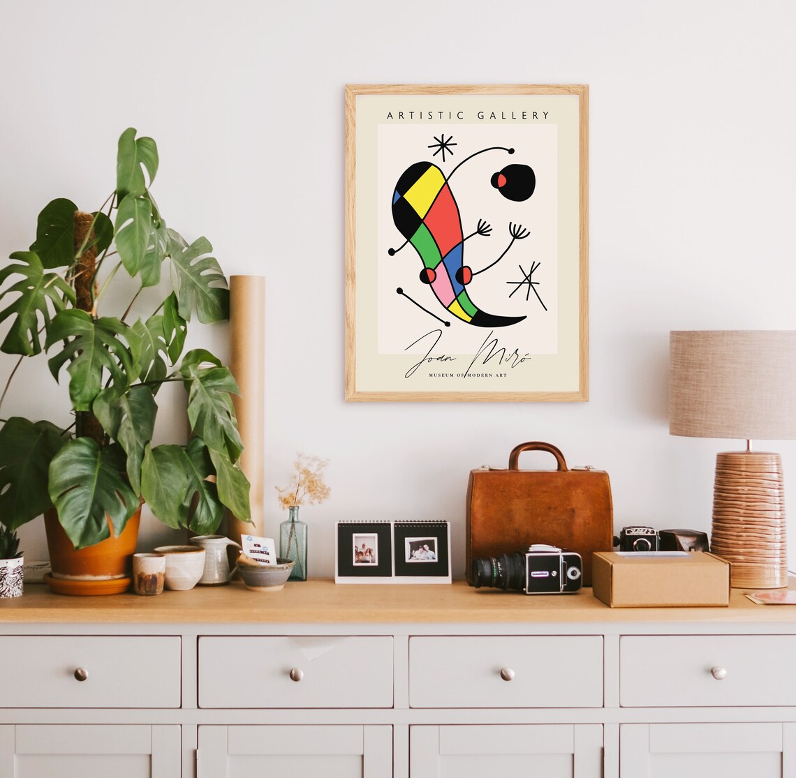 Joan Miro Exhibition Poster, Minimalist Abstract Art - Image 3