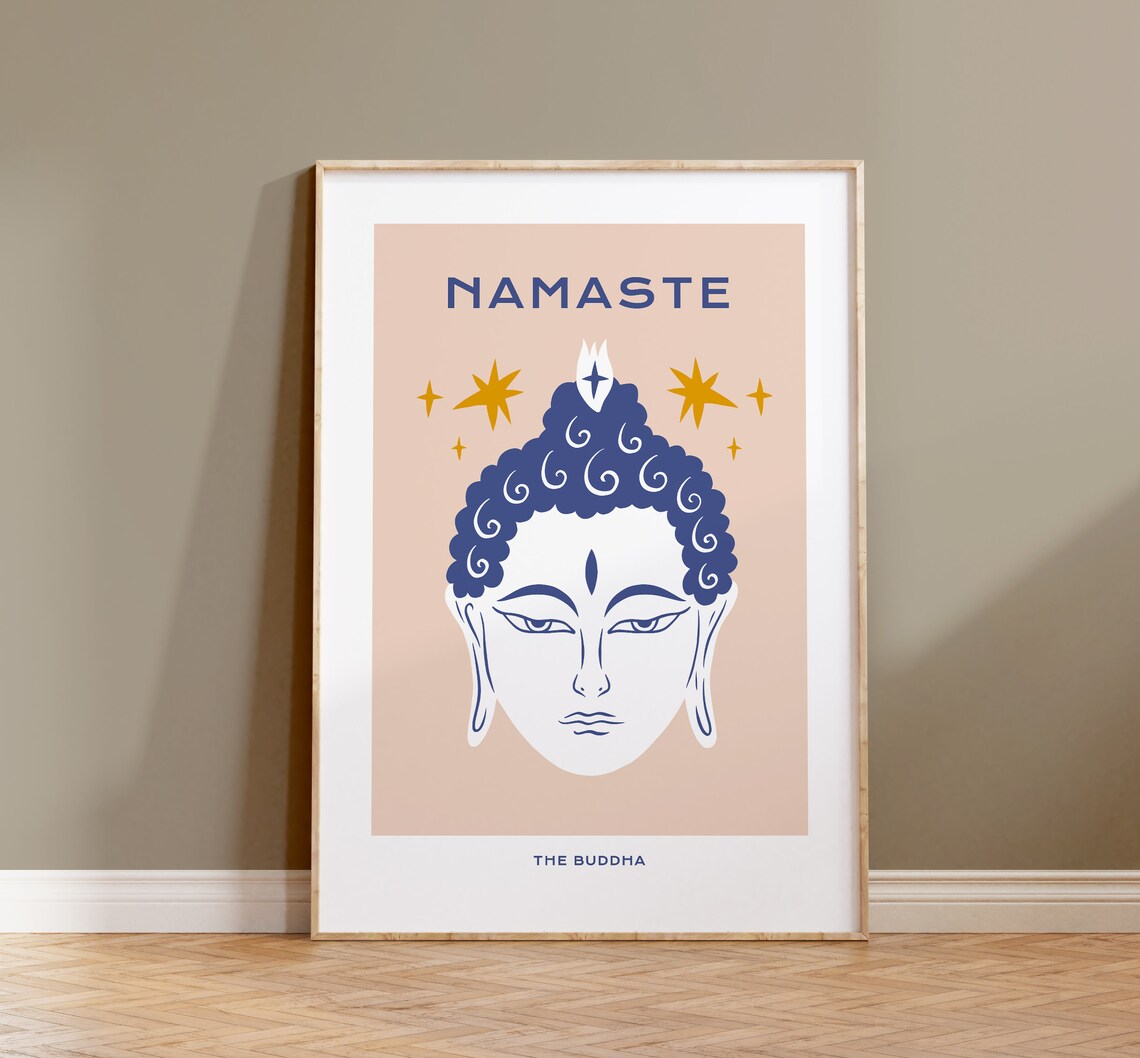 Buddha Zen Art Print, Spiritual Meditation Decor