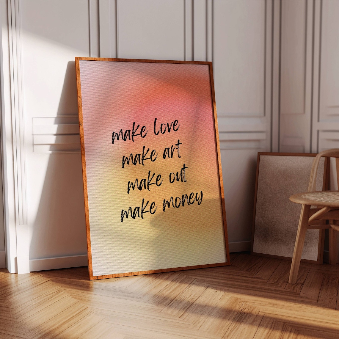 Girly Quote Poster, Trendy Pink Room Decor