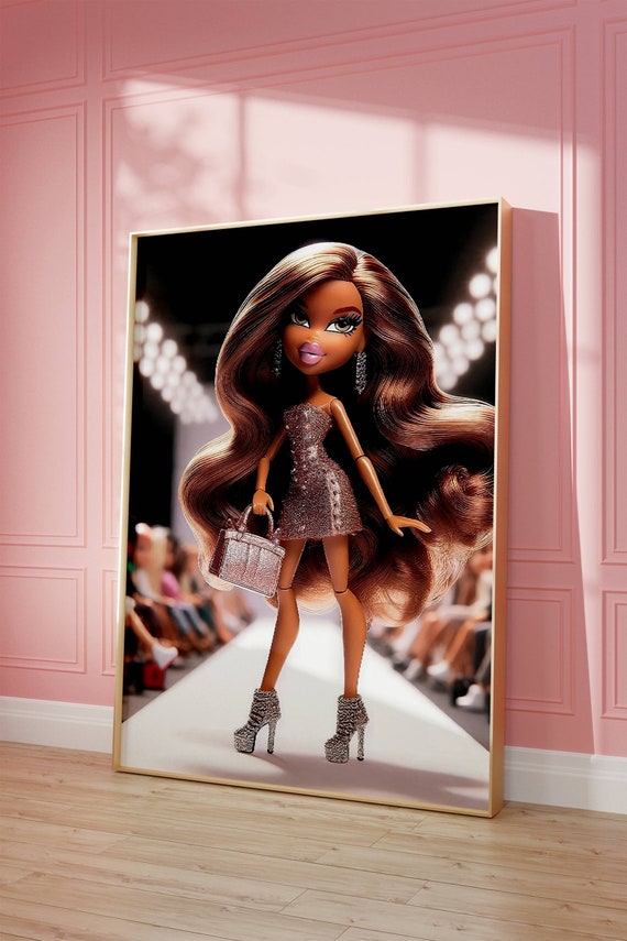 Runway Doll Poster Girly Fashion Print Digital Download