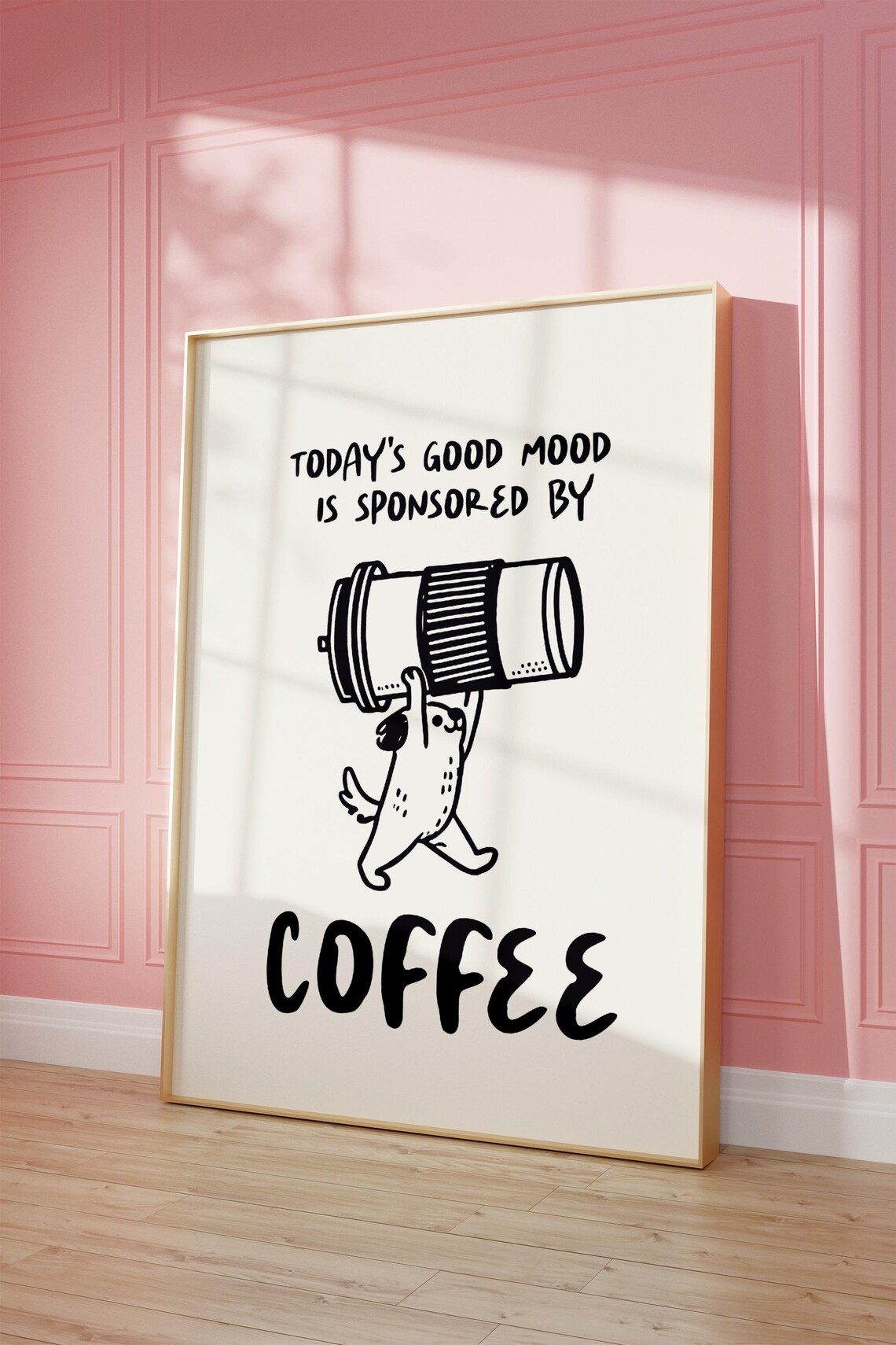Coffee Wall Art Quote, Gift for Lover