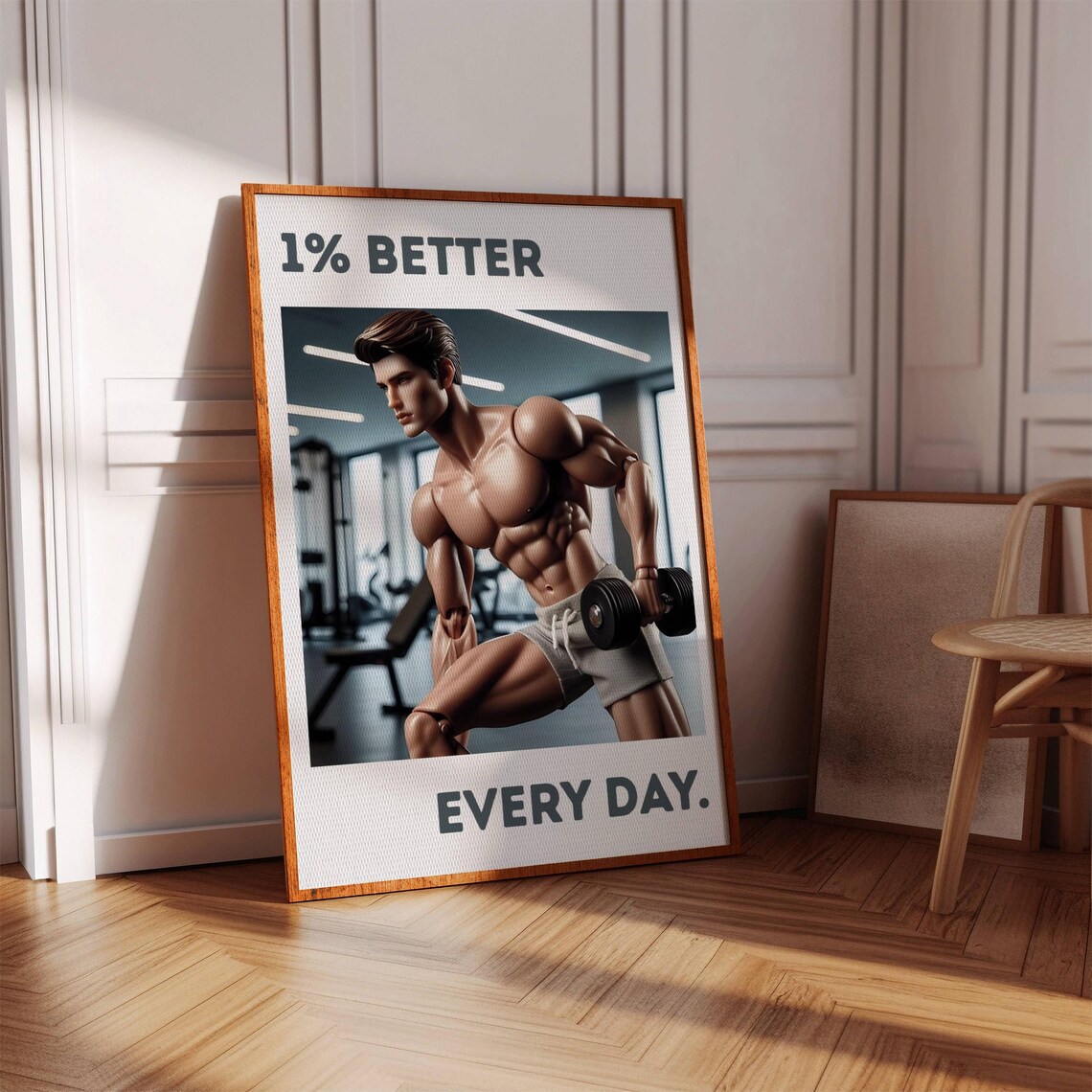 1 Percent Better Every Day Gym Bodybuilding Motivational Fitness Poster