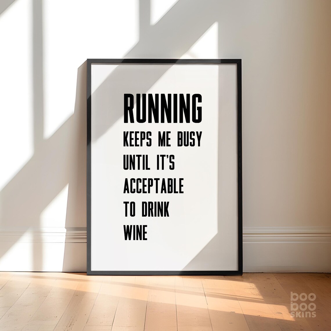 Running Picture Funny Quote Poster Print