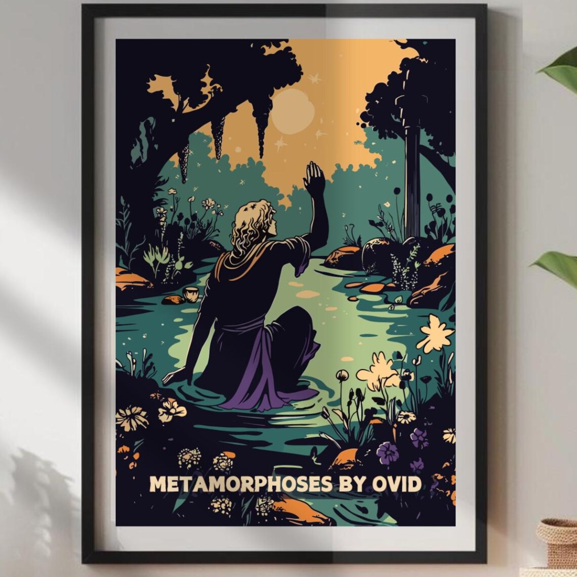 Metamorphoses by Ovid Classic Mythology Water Scene Art Poster