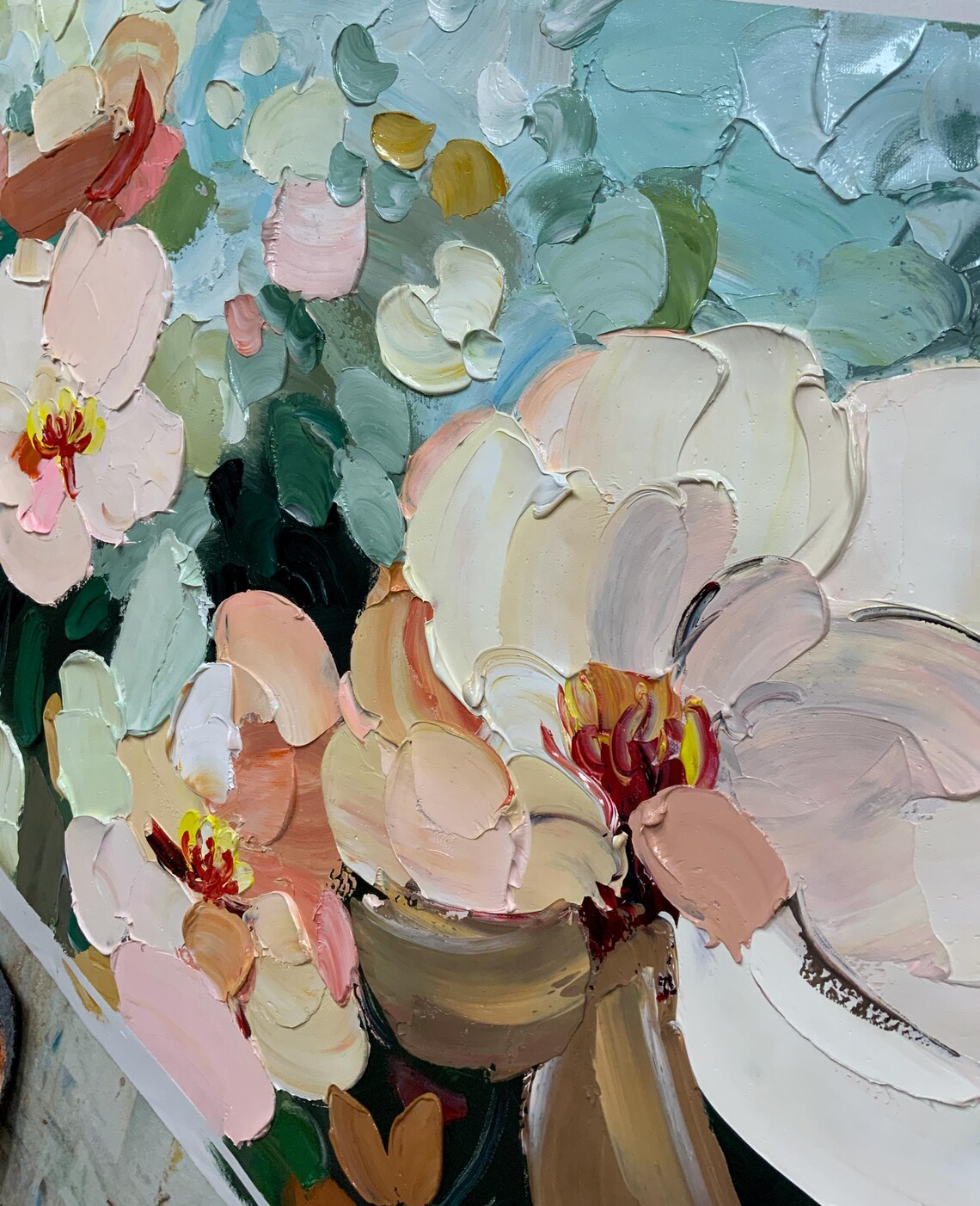 Large Flower Painting, Abstract Floral Art Print - Image 5