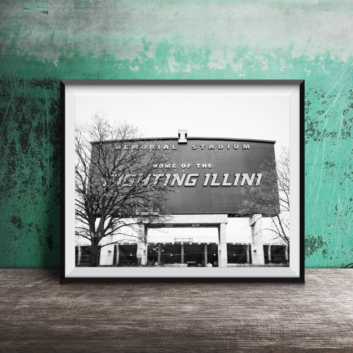 Memorial Stadium Home of the Fighting Illini Football Poster - Image 2