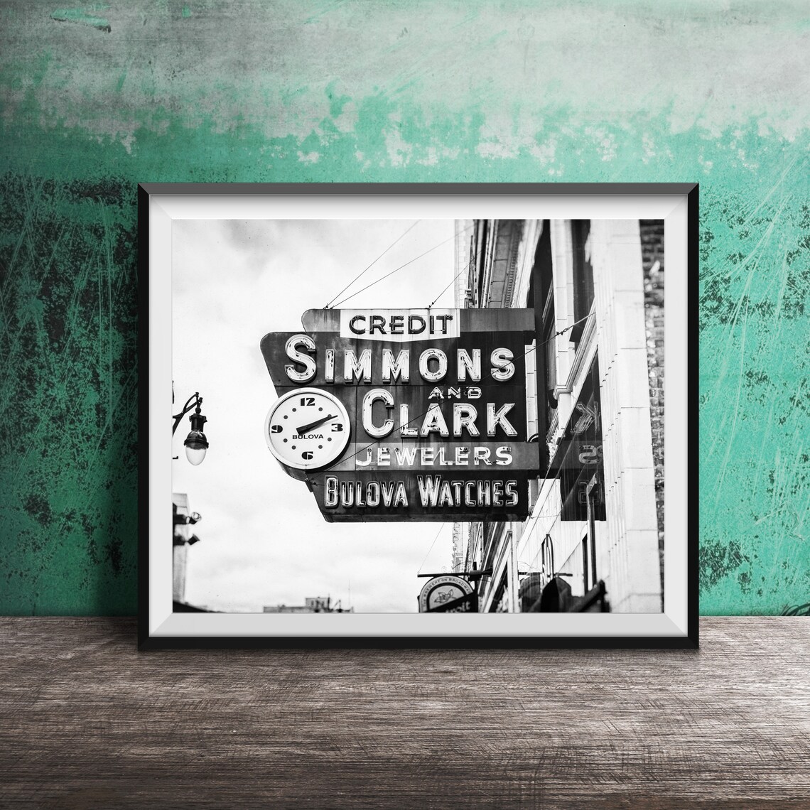 Detroit Photography Print Original Wall Art Photo Modern Photography Unframed Decor Simmons And Clark Jewelers Downtown Detroit - Image 2