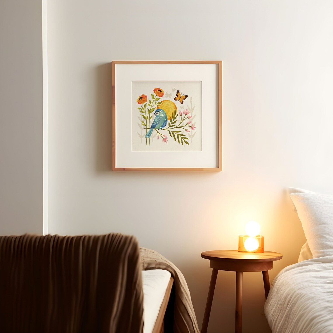 Spring Bird Wall Art Print, Seasonal Bird Poster - Image 2