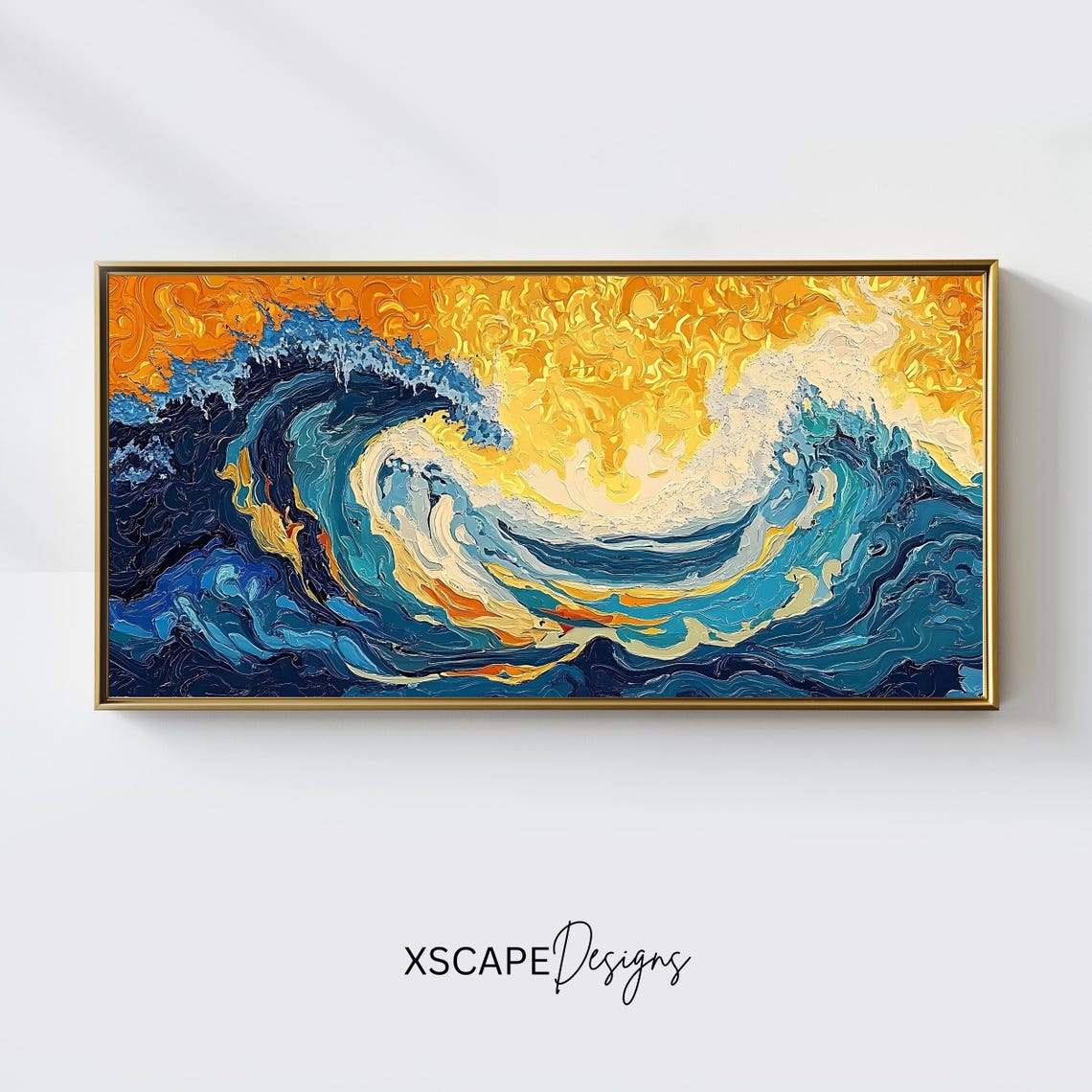 Ocean Wave Abstract Coastal Wall Art
