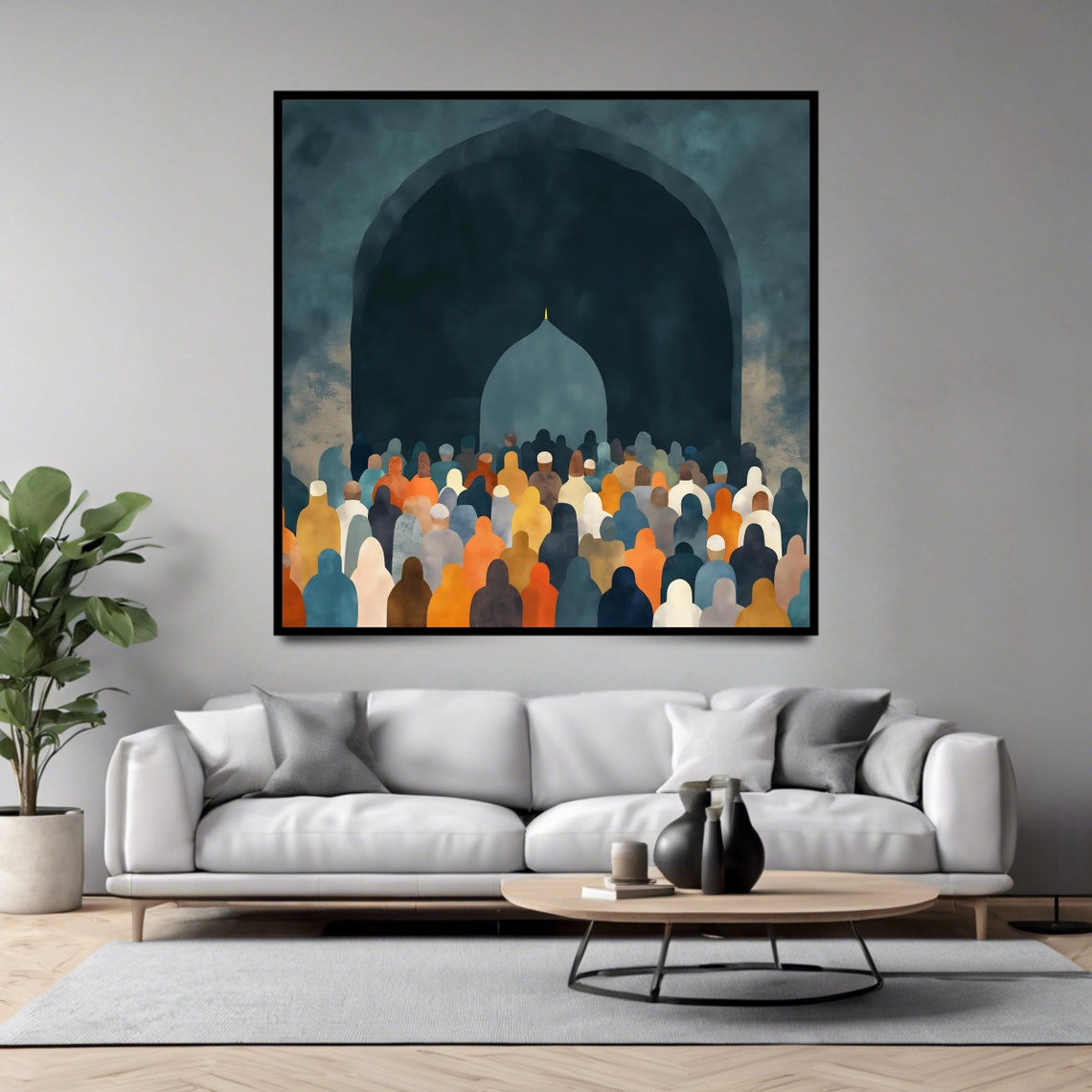 Abstract Mosque, Religious Prayer Decor - Image 4
