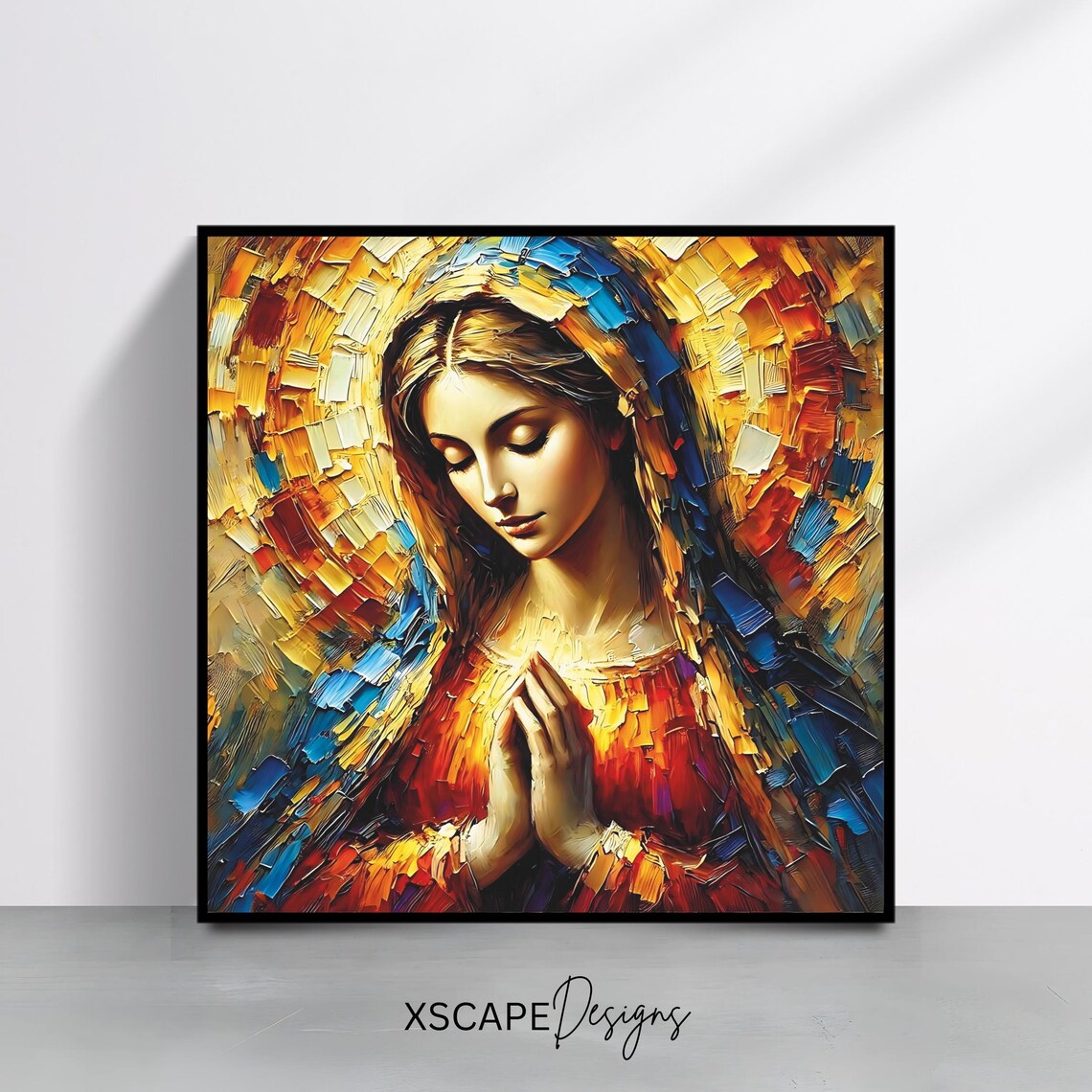 Virgin Mary Catholic Home Decor Wall Art Print