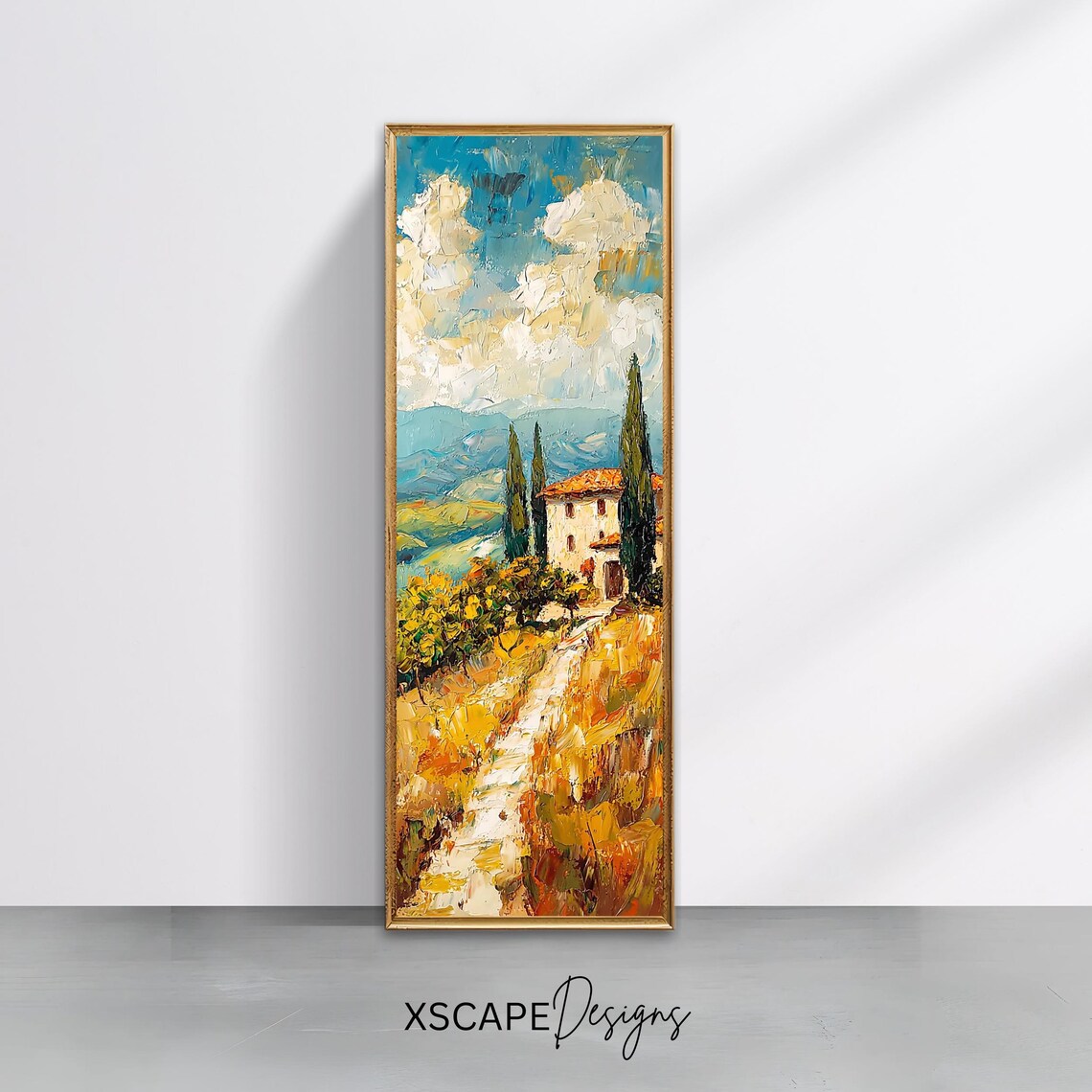 Tuscany Landscape Art Print, Italian Countryside