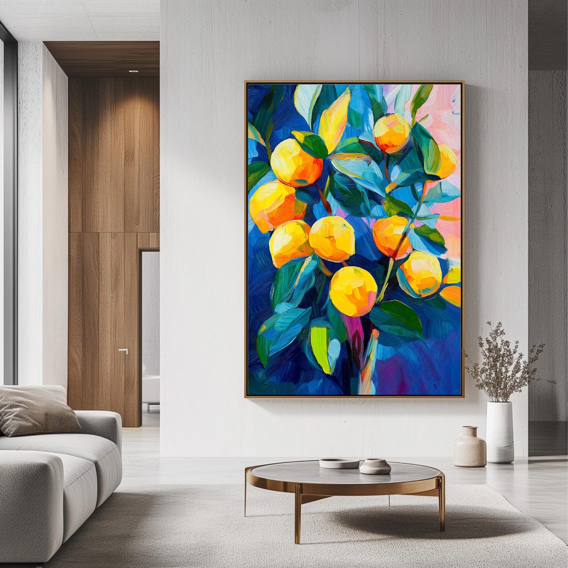 Lemon Tree Art Print, Modern Botanical - Image 3