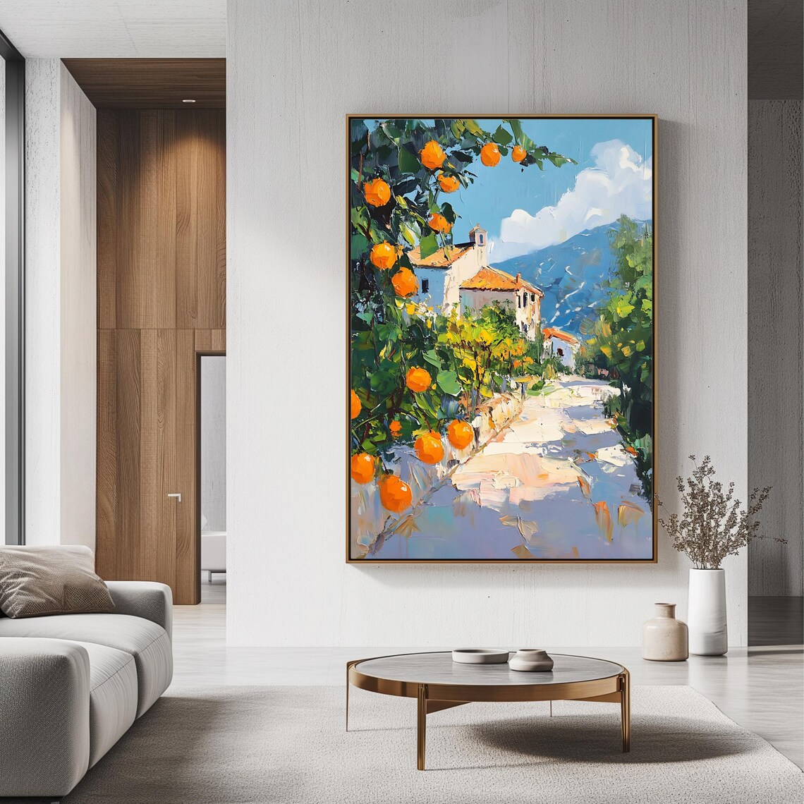 Mediterranean Landscape, Rustic Countryside Art Print - Image 3