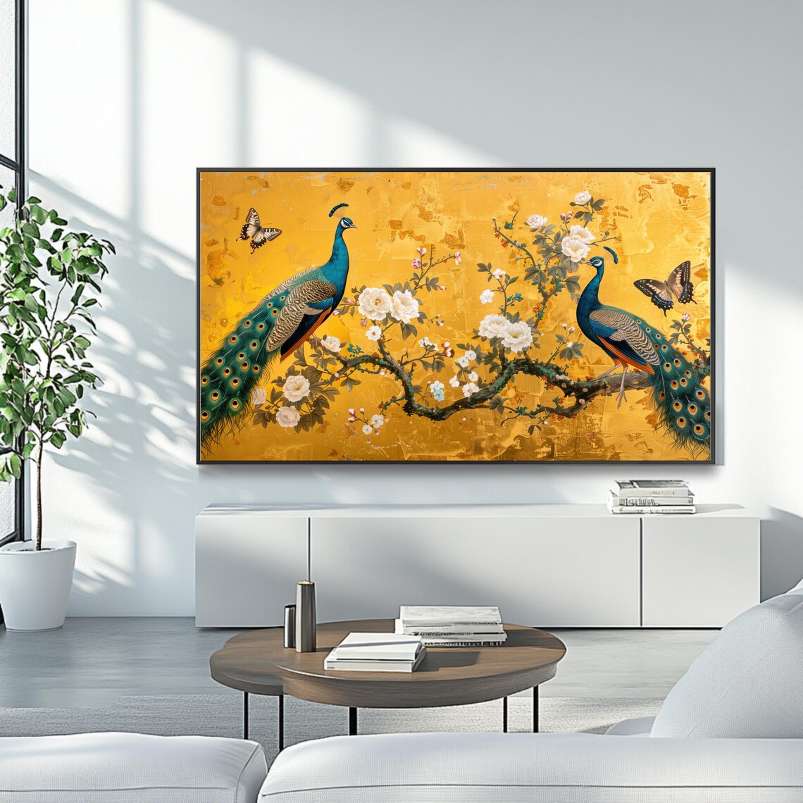 Peacock Elegant Bird Art, Roku TV Backdrop - Image 4