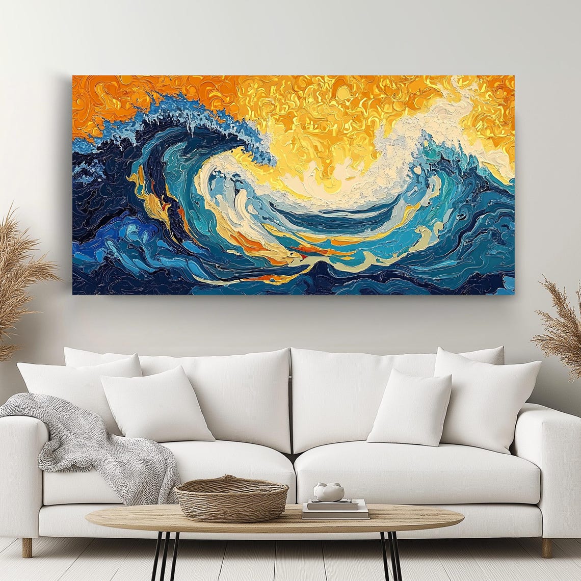 Ocean Wave Abstract Coastal Wall Art - Image 2
