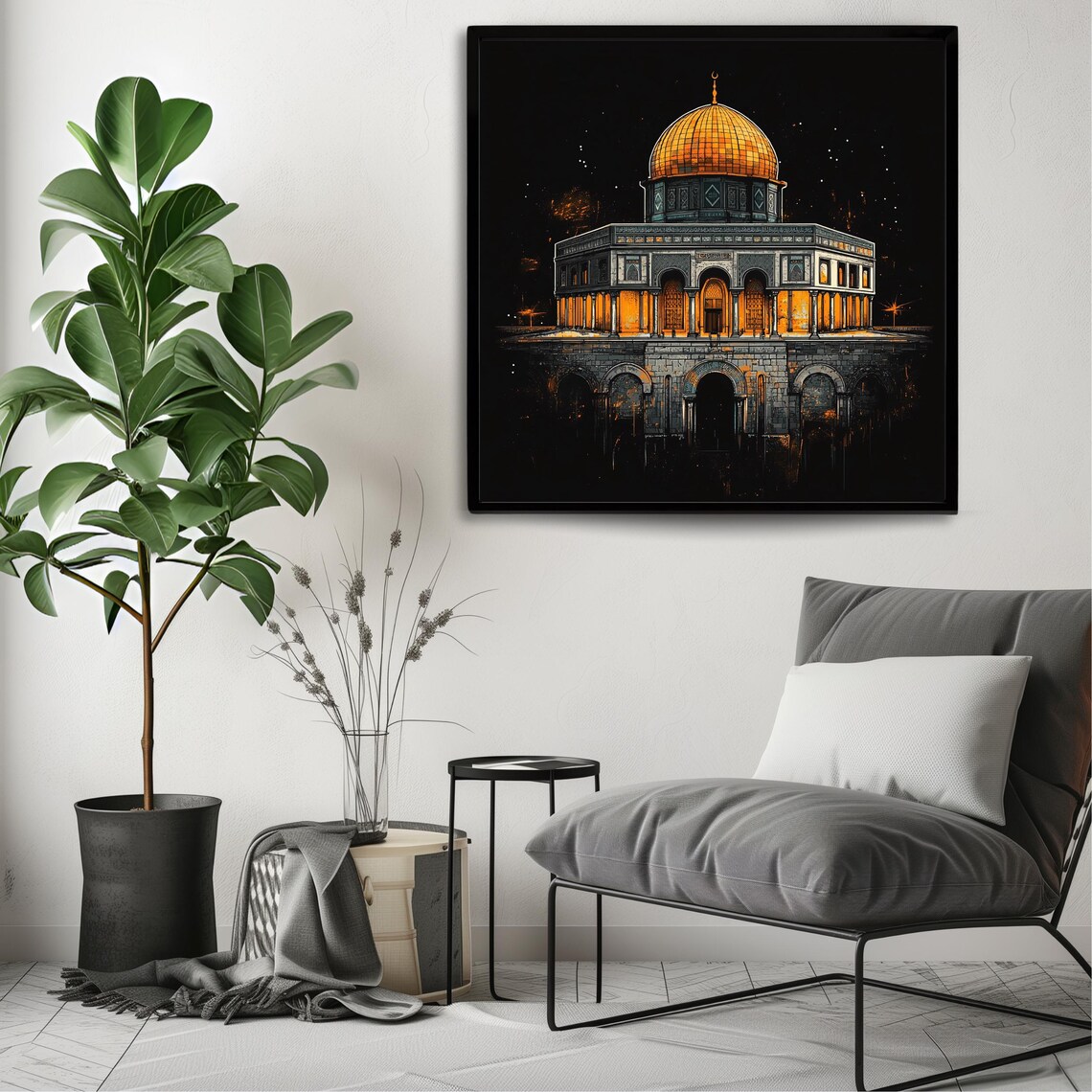 Masjid Al Aqsa Art Print, Islamic Architecture - Image 3