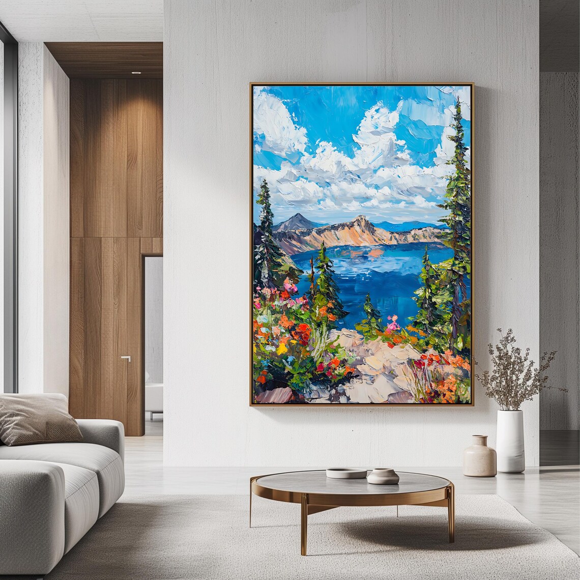 Lake And Mountain Scenic Nature Wall Art - Image 3