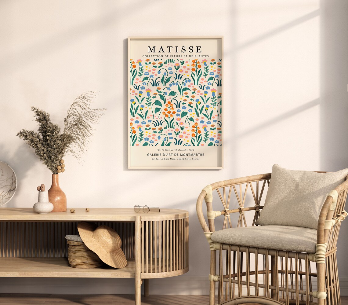 Matisse Colorful Wildflower Garden Pattern Floral Gallery Print - Image 5