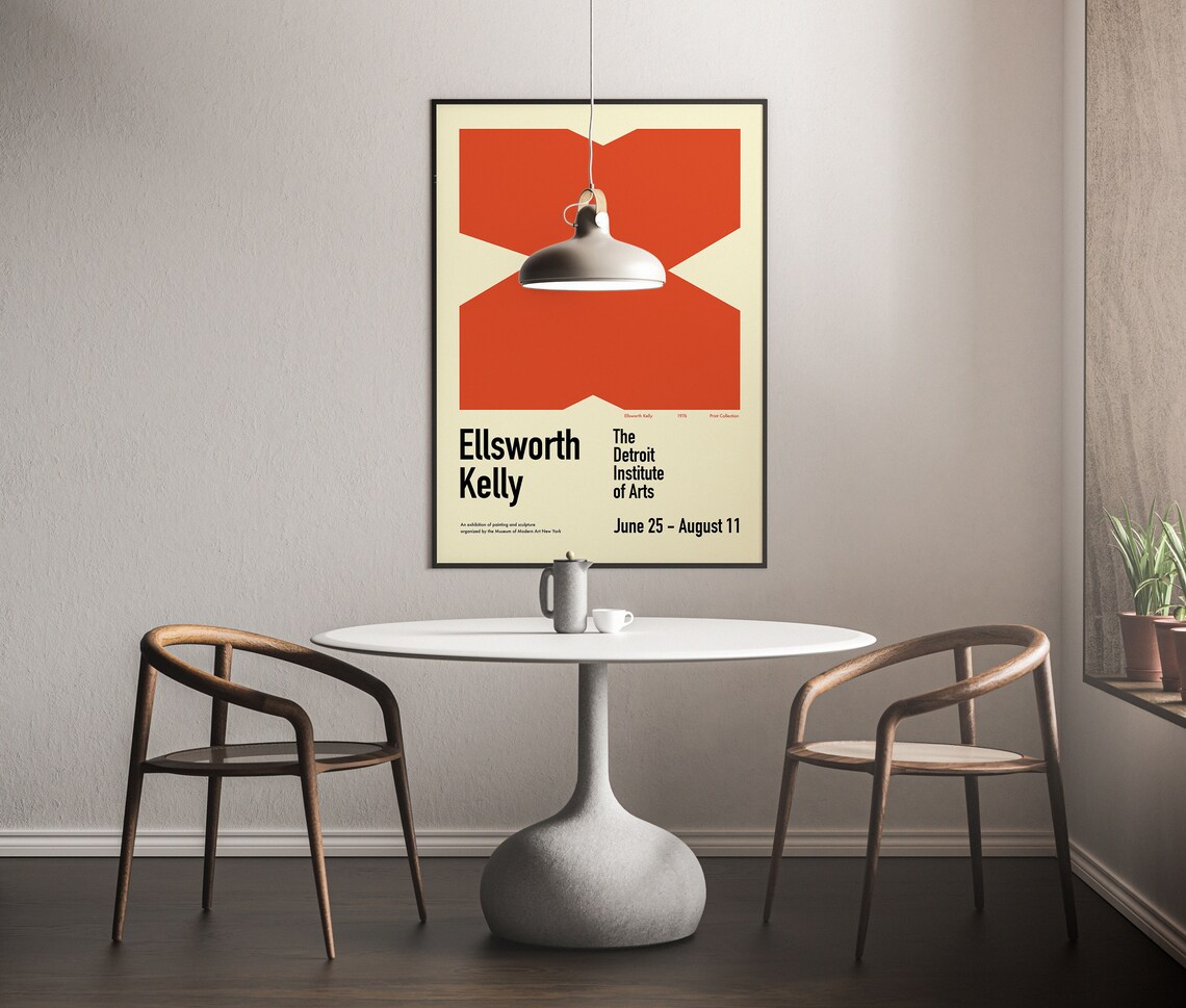 Ellsworth Kelly Exhibition Poster, Mid-Century Abstract Print - Image 4