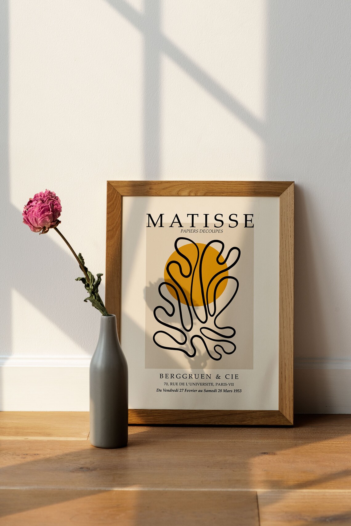 Matisse Abstract Poster, Yellow Minimalist Art Print - Image 3