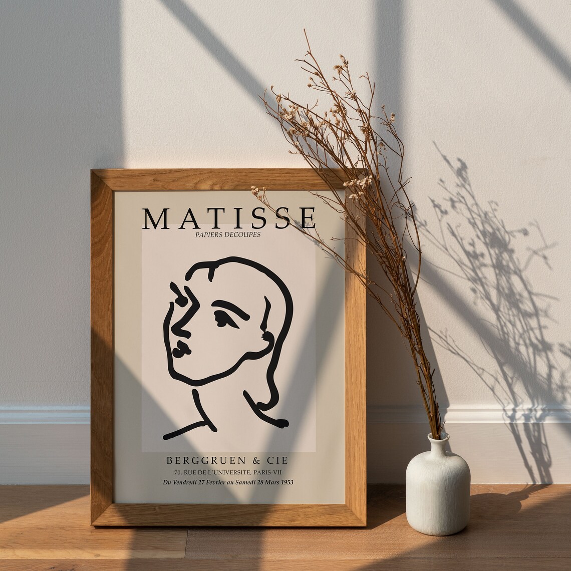 Henri Matisse Woman Sketch, Neutral Line Art Print - Image 5