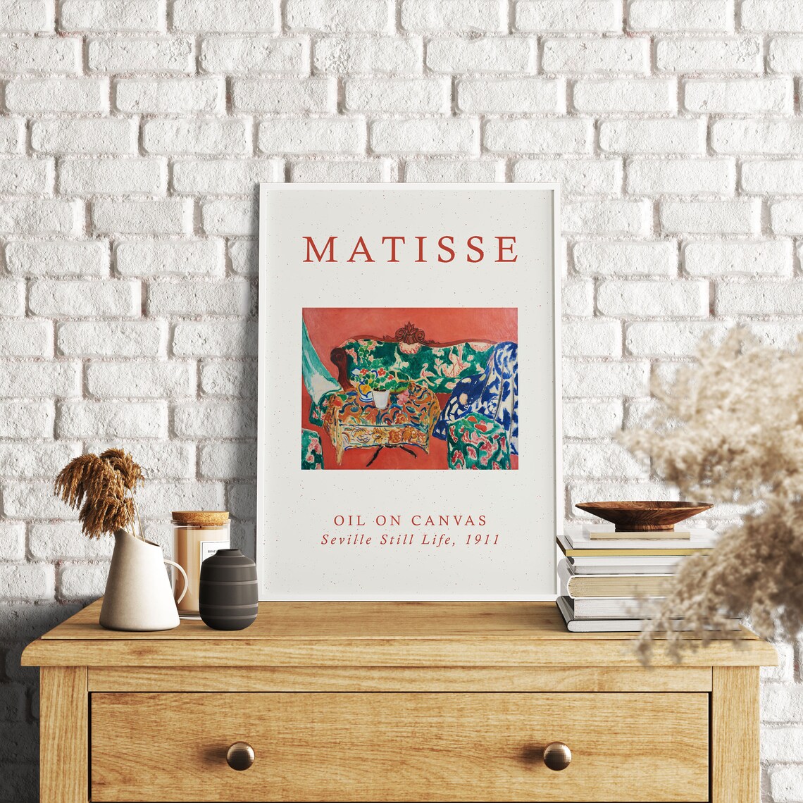 Matisse Seville Still Life 1911 Poster Fauvist Patterned Interior Scene - Image 4