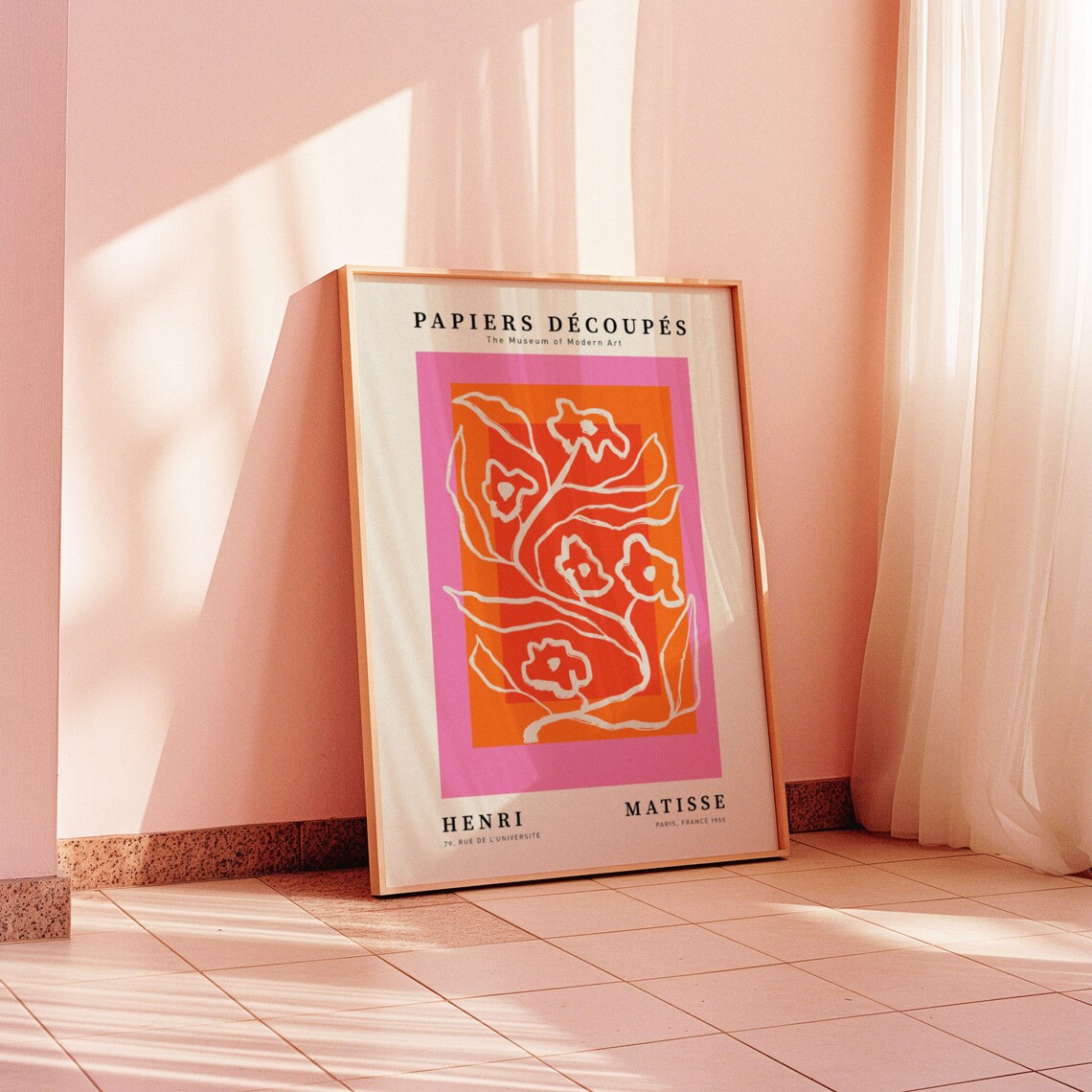 Matisse Flower Poster, 60s Retro Botanical Art Print - Image 5