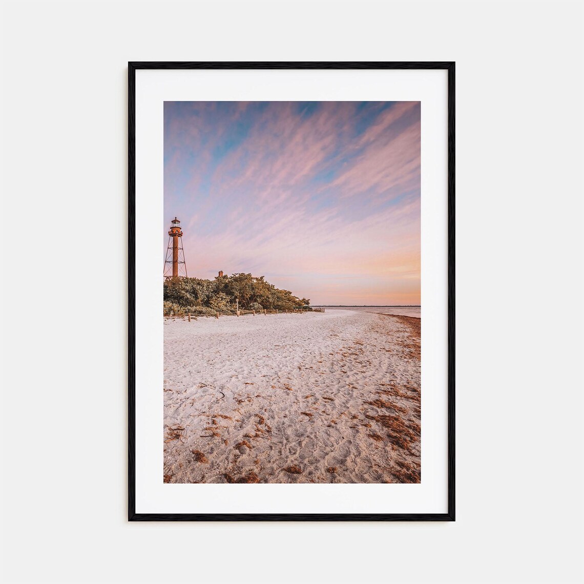 Sanibel Travel Poster, Colorful City Map Art Print