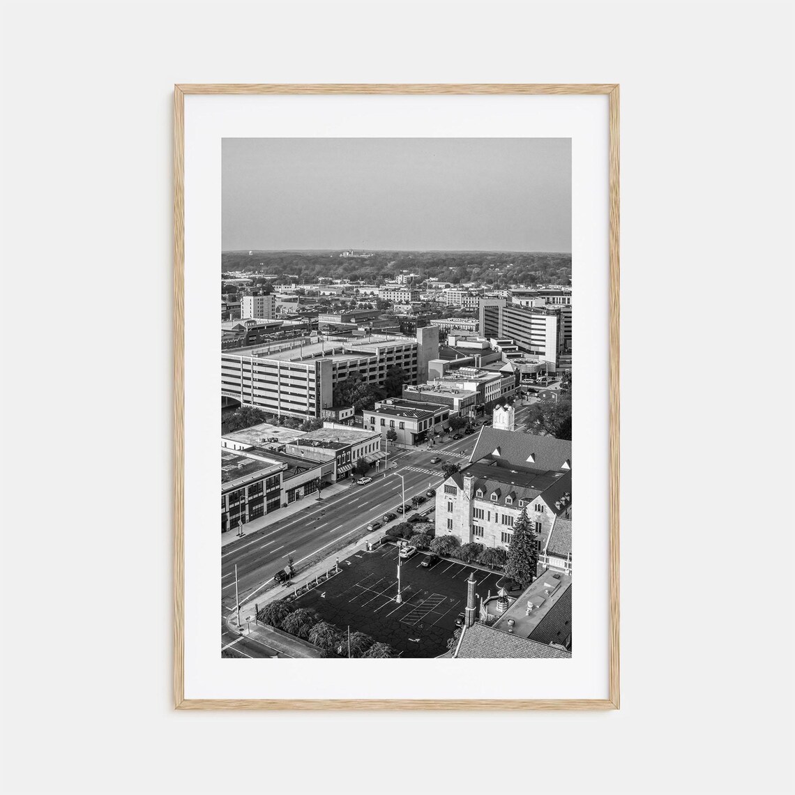 Kalamazoo Photo Poster Print Kalamazoo Black And White Wall Art Kalamazoo Photography Kalamazoo Travel Kalamazoo Map Poster