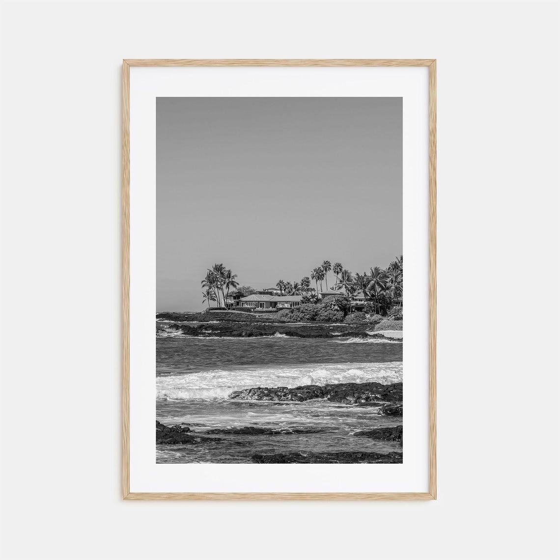 Kailua Photo Poster Print Kailua Black And White Wall Art Kailua Wall Photography Kailua Travel Kailua Map Poster