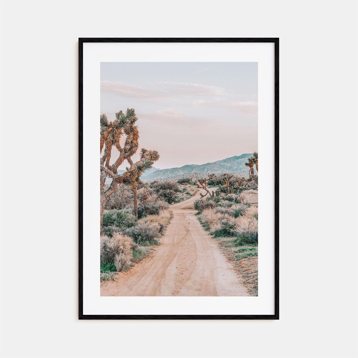 Joshua Tree National Park Travel Poster, Colorful Map