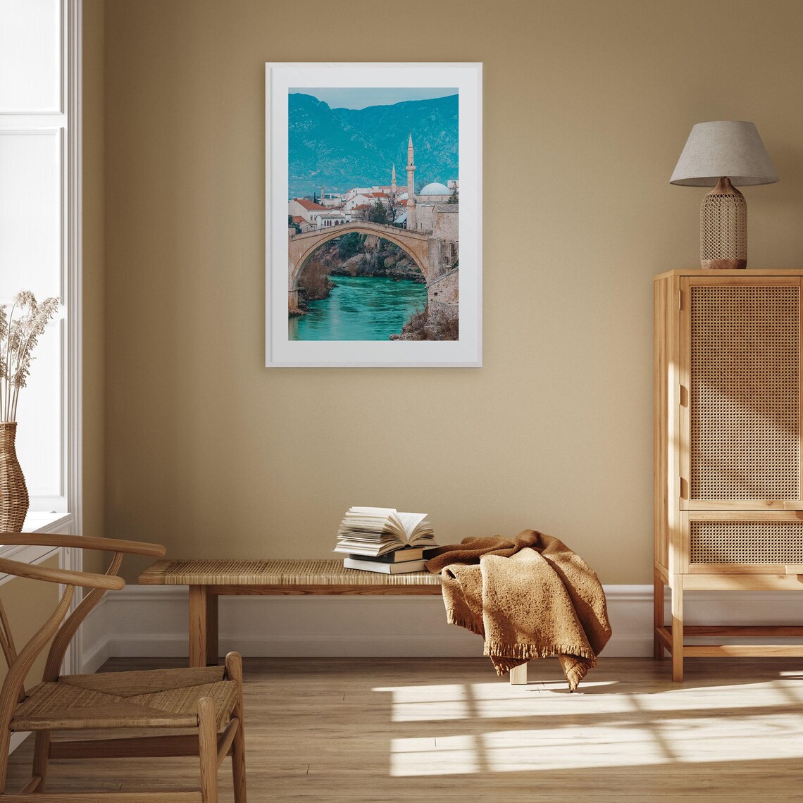 Bosnia Herzegovina Mostar Old Bridge Colorful Photography Poster - Image 3