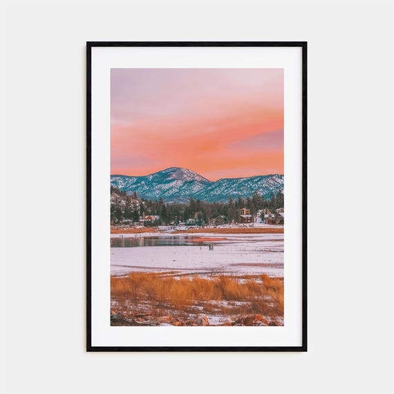 Big Bear Lake Colorful Poster Print No 1 Big Bear Lake Photo Wall Art Big Bear Lake Wall Decor Travel Print Street Map Poster City Map