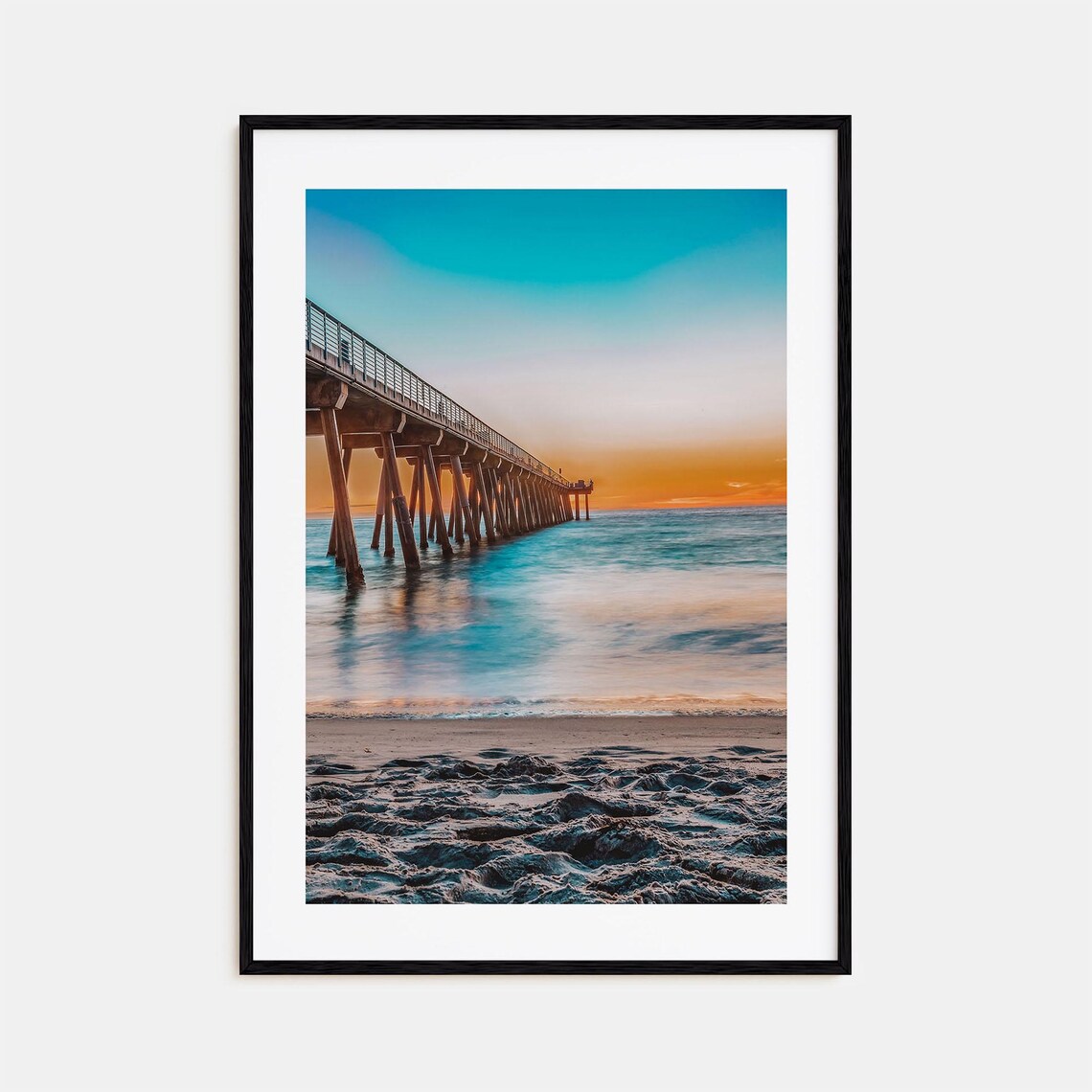 Hermosa Beach Street Map Poster, Travel Print
