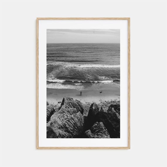 Montauk Black And White Travel Poster Print