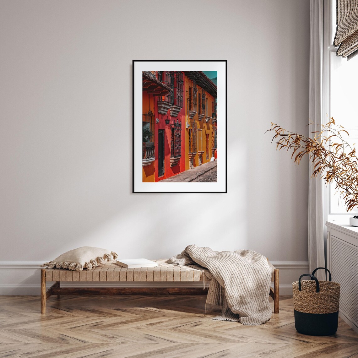 Antigua Guatemala Travel Poster, City Map Art Print - Image 2