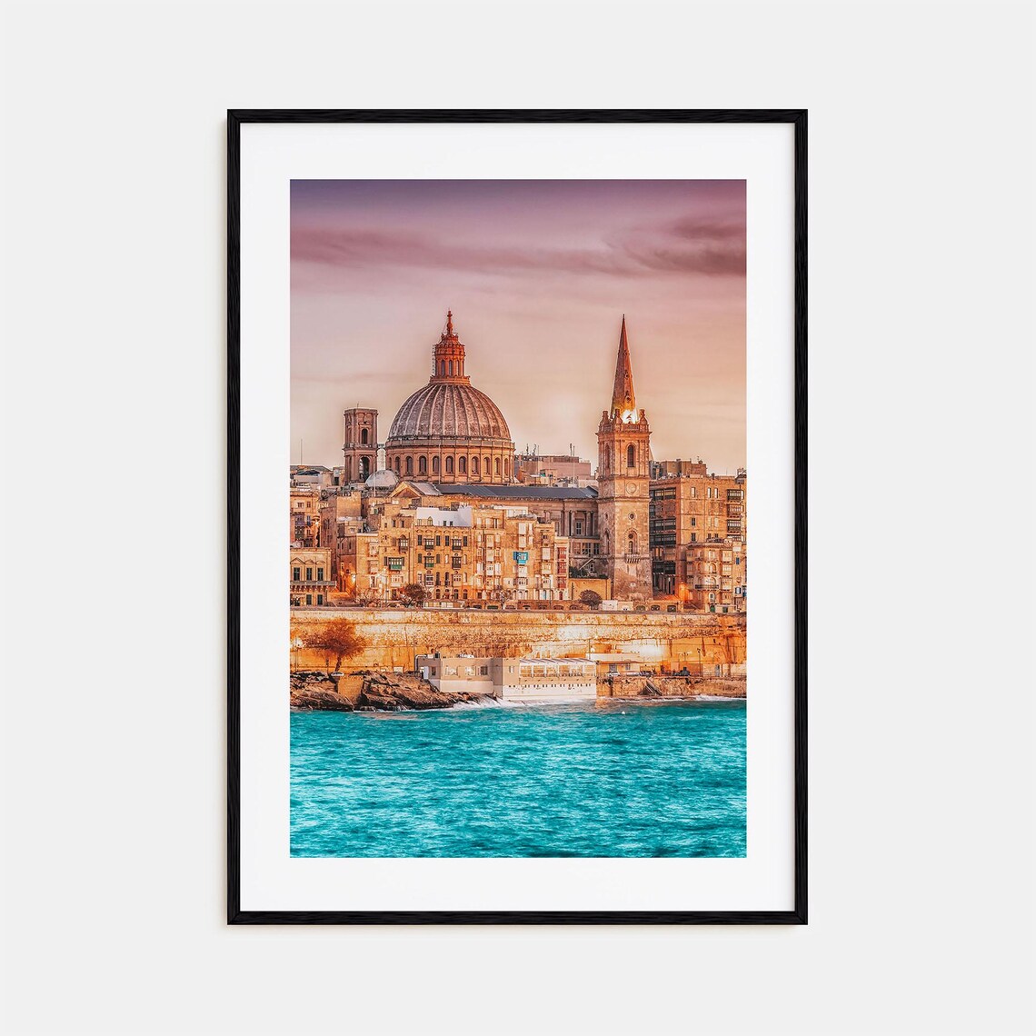 Malta Colorful Travel Poster, Street Map Wall Art