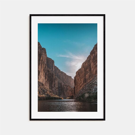 Big Bend National Park Poster Santa Elena Canyon River Landscape