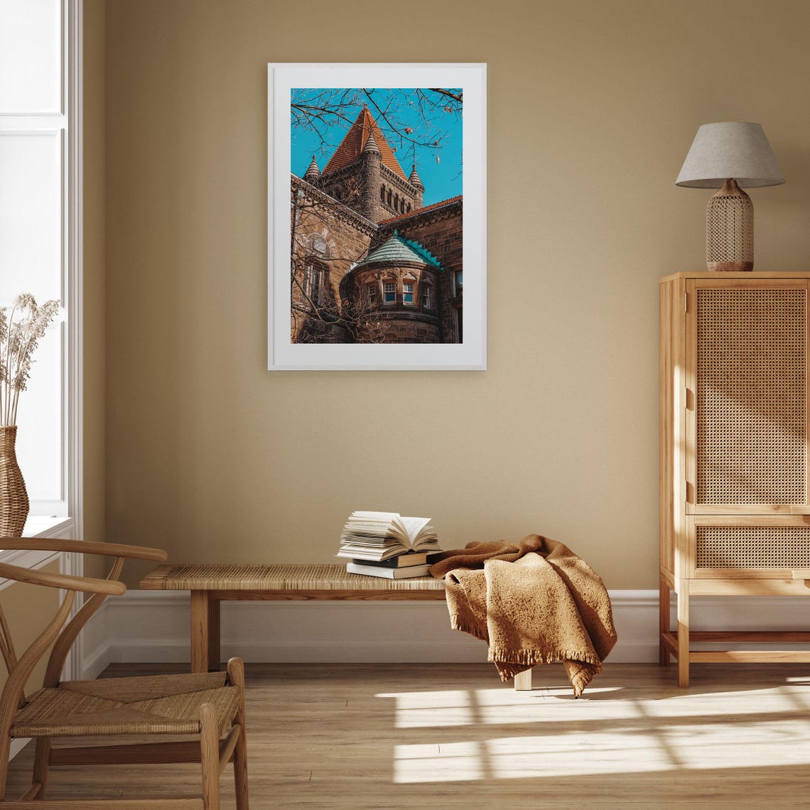 Champaign Urbana Poster Historic Stone University Building Art - Image 3
