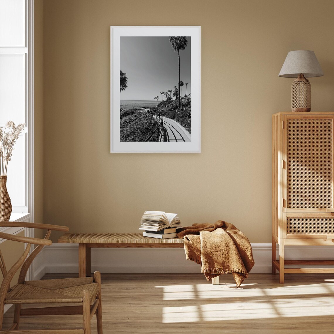 Orange County Photo Poster, Black And White Travel Art - Image 3