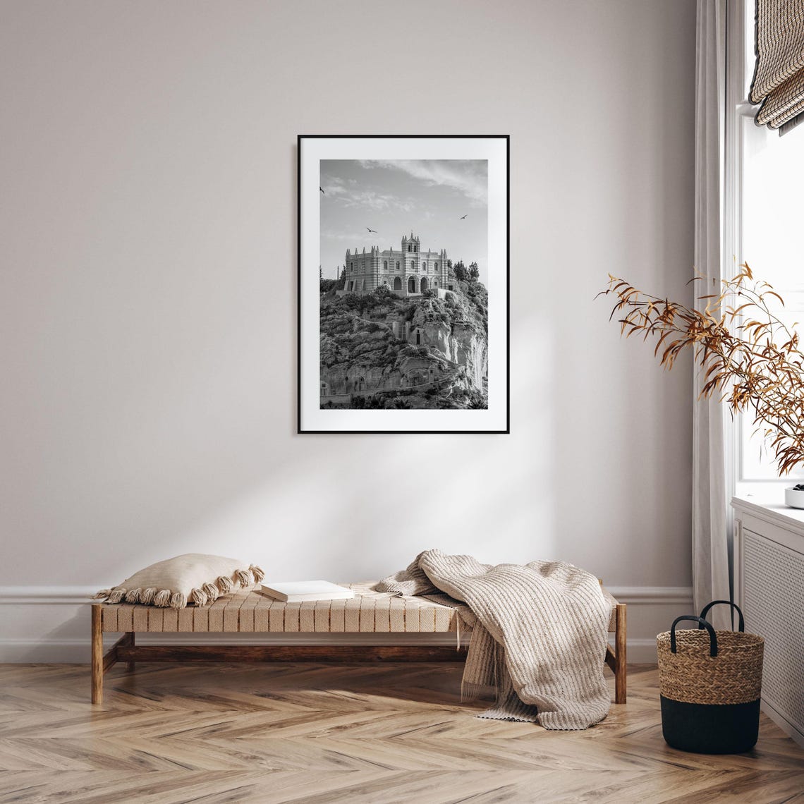 Calabria Photo Poster Print Calabria Black And White Wall Art Calabria Wall Photography Calabria Travel Calabria Map Poster - Image 2