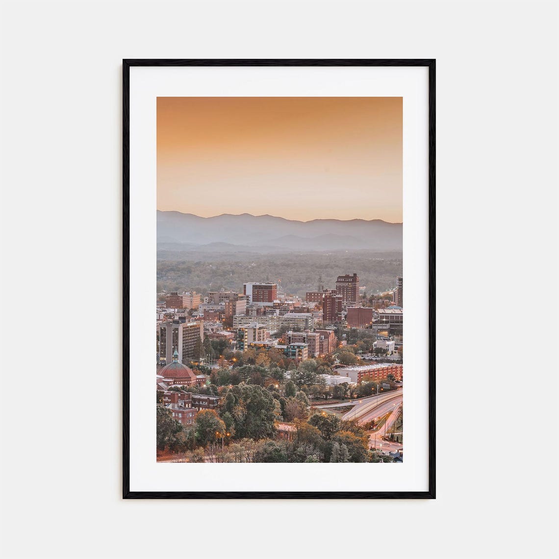 Asheville Colorful Poster Print No 1 Asheville Photo Art Asheville Decor Asheville Travel Print Asheville Street Map Poster City Map